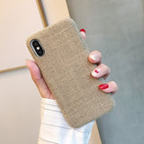 Cloth Canvas iPhone Case